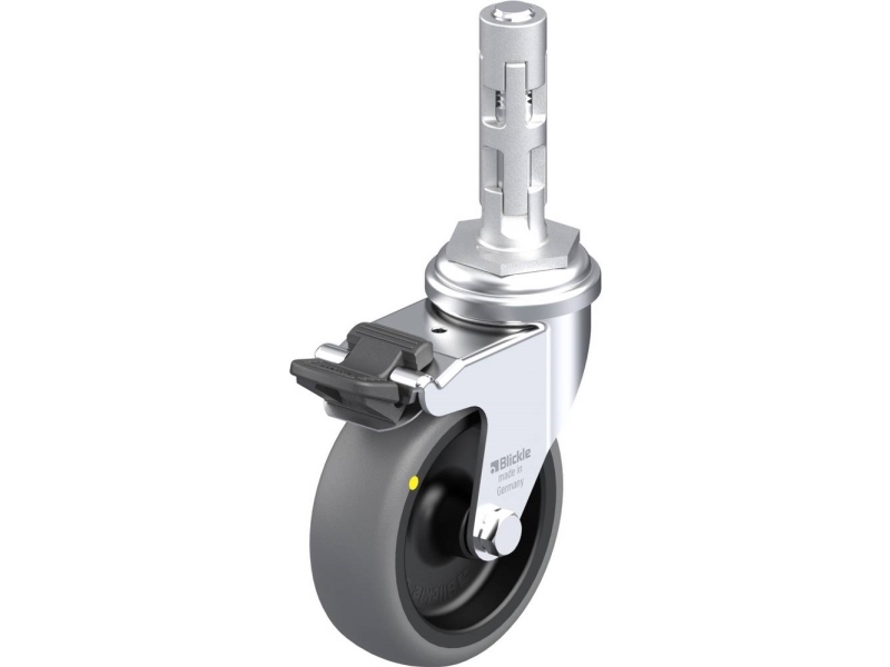 Blickle 751105 Lra-Tpa Lenkrolle Mit Bremse 75 Mm 50 Kg