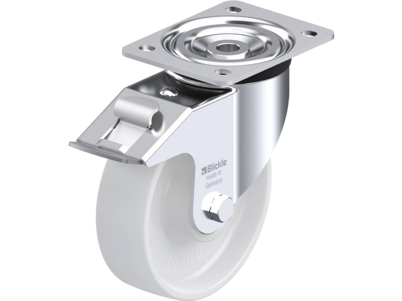 Blickle 580035 L-Po 160K-Fi Styrehjul Med Bremse Hjuldiameter: 160 Mm Bæreevne (Maks.): 400 Kg 1 Stk