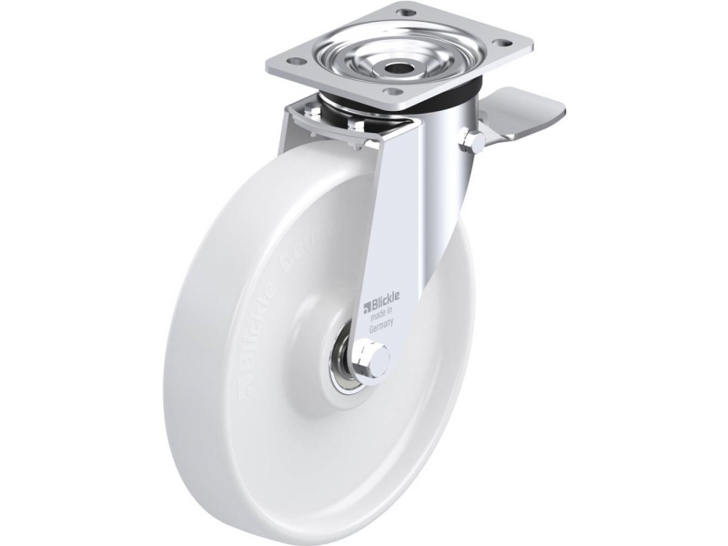 Blickle 422782 L-PO 250K-3-ST Styrehjul med bremse Hjuldiameter: 250 mm Bæreevne (maks.): 500 kg 1 stk