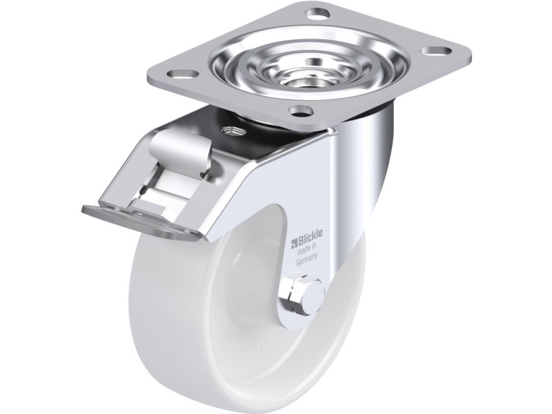 Blickle 762782 L-Ppn 100G-Fi Styrehjul Med Bremse Hjuldiameter: 100 Mm Bæreevne (Maks.): 160 Kg 1 Stk