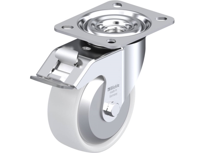 Blickle 762783 L-Ppn 100G-Fi-Fa Styrehjul Med Bremse Hjuldiameter: 100 Mm Bæreevne (Maks.): 160 Kg 1 Stk