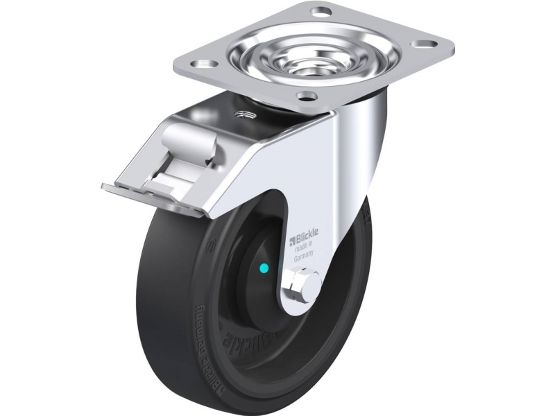 Blickle 850567 L-Poev 125Kad-Fi Styrehjul Med Bremse Hjuldiameter: 125 Mm Bæreevne (Maks.): 250 Kg 1 Stk