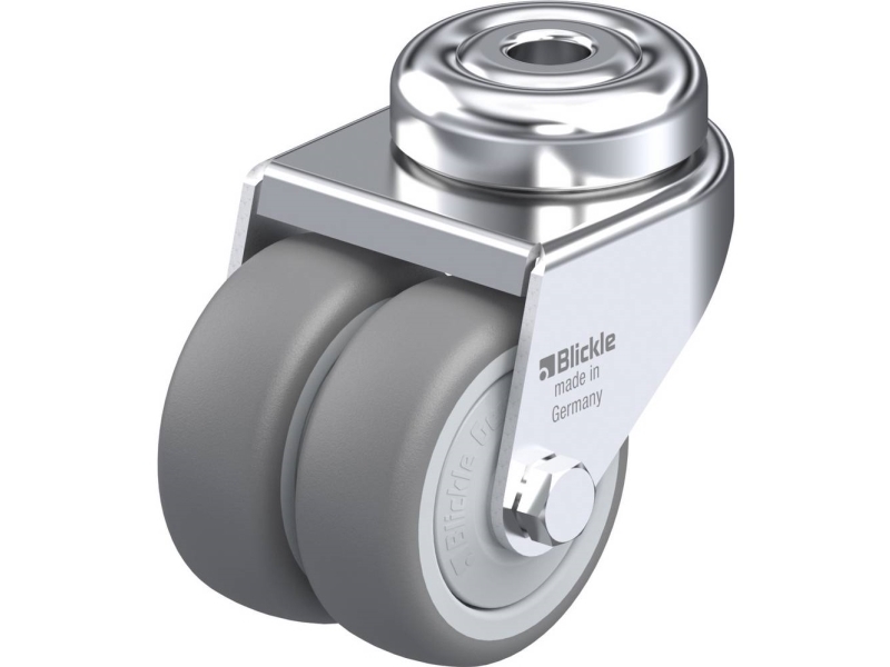 Blickle 574400 LMDA-TPA 50KF dubbelt svänghjul, hjuldiameter 50 mm, bärförmåga max 80 kg, 1 st | Cykling - Hjul, däck och slangar - Hjul | GameStuff