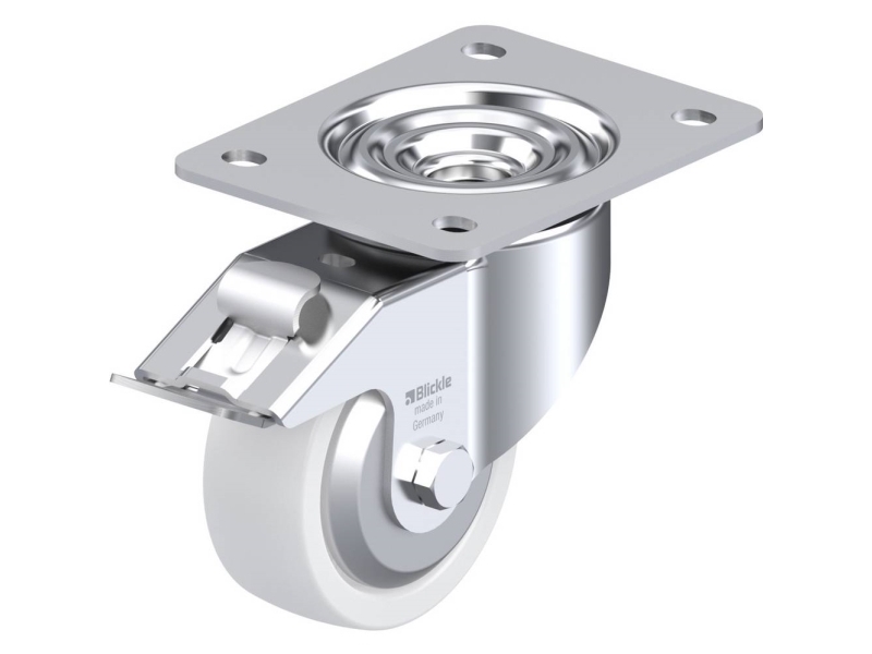 Blickle 741329 Lk-Spo 100K-3-Fi-Fa Styrehjul Med Bremse Hjuldiameter: 100 Mm Bæreevne (Maks.): 350 Kg 1 Stk