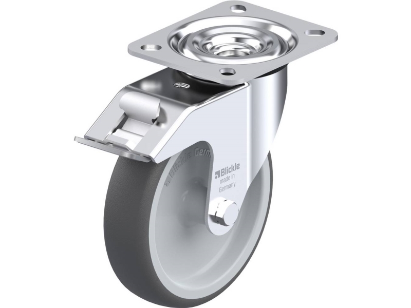 Blickle 847017 L-Path 125G-Fi Lenkrolle Mit Bremse 125 Mm 250 Kg