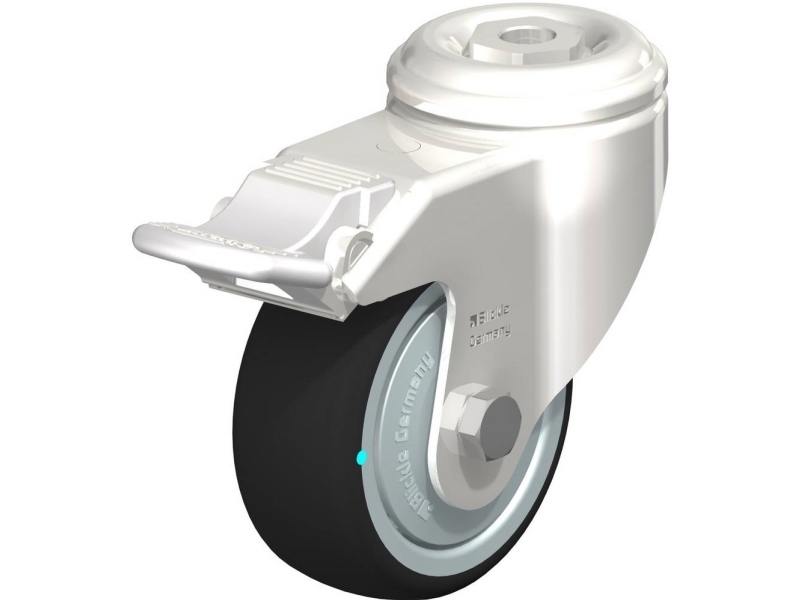 Blickle 760891 LKRXA-PATH 80KFD-11-FI Kääntyvät pyörät jarrulla Pyörän halkaisija: 80 mm Kantavuus (max): 120 kg 1 kpl 1 kpl