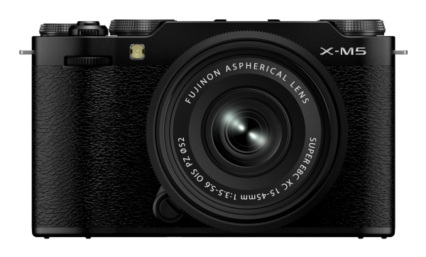 Fujifilm X-M5 Black Kit XC 15-45mm, 26,1 MP, 6240 x 4160 pixel, X-Trans CMOS 4, 6.2K, Berøringsskærm, Sort