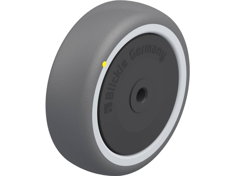 Blickle 845660 Path 101/8Kf-Els Plasthjul Hjuldiameter: 100 Mm Bæreevne (Maks.): 130 Kg 1 Stk