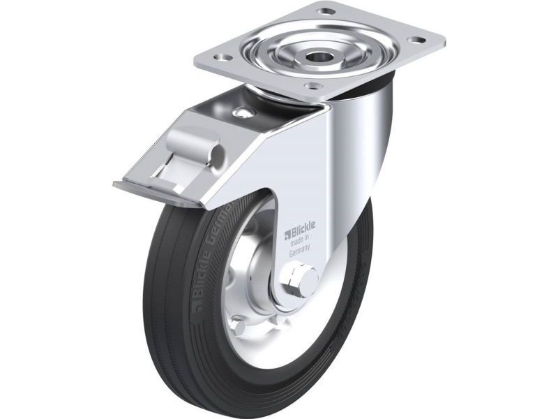 Blickle 85647 L-V 200K-Fi Lenkrollen Mit Bremse Raddurchmesser: 200 Mm Tragfähigkeit (Max.): 205 Kg 1 Stück