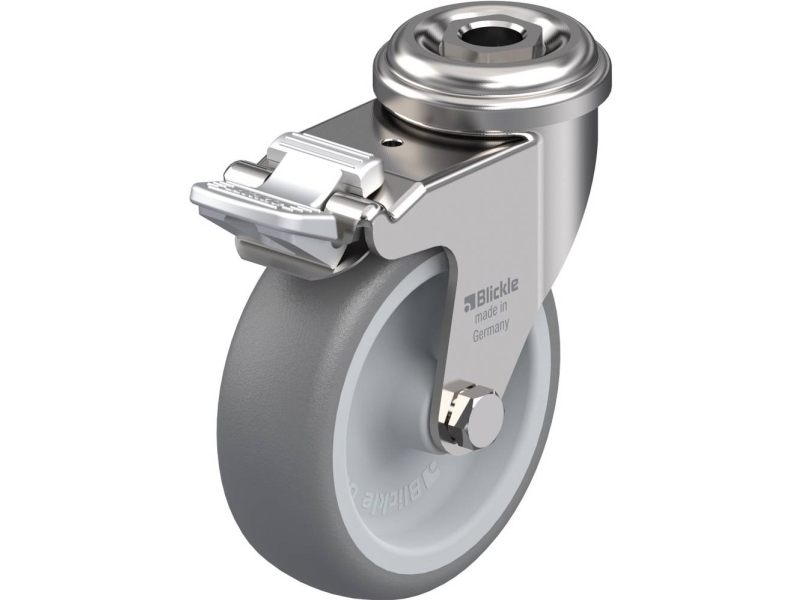 Blickle 752883 Lrxa-Tpa 75G-Fi Lenkrolle Mit Bremse, Raddurchmesser 75 Mm, Max. 75 Kg (1 Stk)