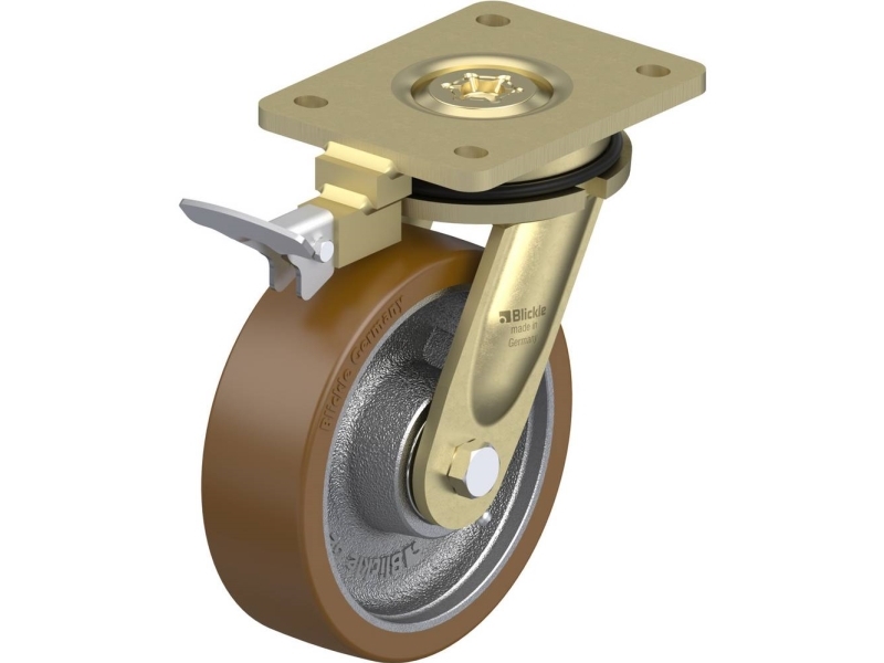 Blickle 744129 LS-GB 160K-RI4 styrhjul med broms Hjuldiameter 160 mm, bärförmåga max 800 kg (1 st) | Verktyg & Verkstad - Infästning - Övriga Infästning | GameStuff