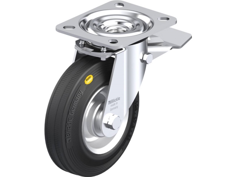 Blickle 50567 L-Rd 125R-St Styrehjul Med Bremse Hjuldiameter: 125 Mm Bæreevne (Maks.): 120 Kg 1 Stk