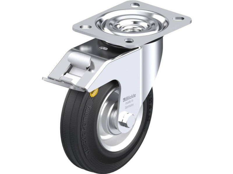 Blickle 9589 L-Rd 125R-Fi Styrehjul Med Bremse Hjuldiameter: 125 Mm Bæreevne (Maks.): 120 Kg 1 Stk