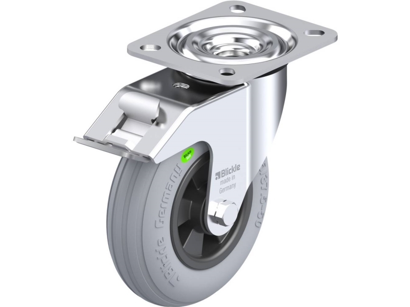 Blickle 849928 L-VWPP 125R-FI-SG Styrehjul med bremse Hjuldiameter: 125 mm Bæreevne (maks.): 50 kg 1 stk