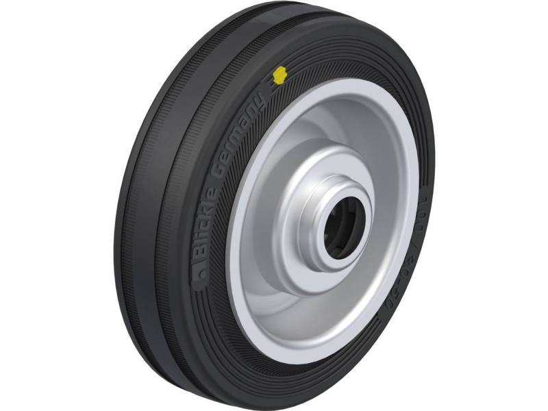 Blickle 64204 V 100/15R-EL hjul för tung last - Ø100 mm - max 70 kg (1 st.) | Verktyg & Verkstad - Infästning - Övriga Infästning | GameStuff