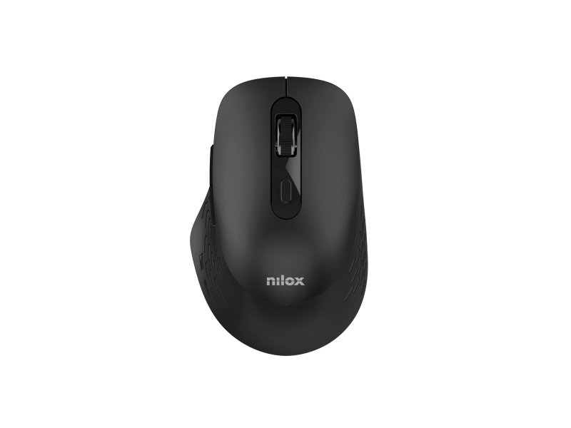 Nilox Raton Dual Wireless 1600 Dpi Negro, Optisk, Bluetooth + Usb Type-A, 1600 Dpi, Sort