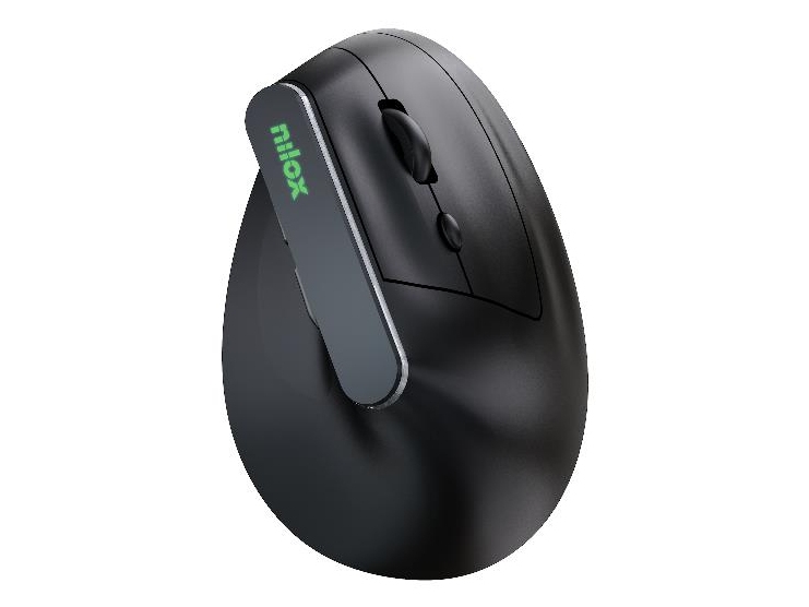 Nilox Nxmoevr01b, Optical, Bluetooth, 1600 Dpi, Black
