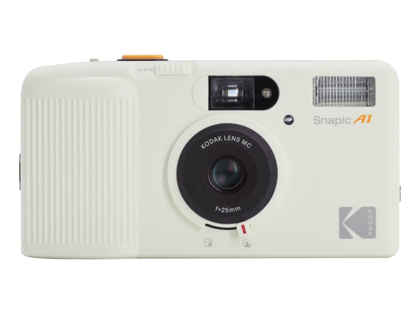 Kodak Snapic A1, Kompakt Filmkamera, 35 Mm, 1/100 Sek./Side, Automatisk, Blitz Fra, Flash Til, Elfenben, Alkaline