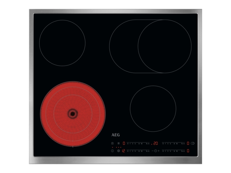 Aeg To64raf7xb, Schwarz, Integriert, 60 Cm, Keramik, Glaskeramik, 4 Zone(N)