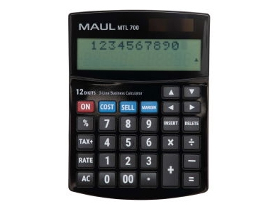 MAUL MTL 700, Skrivbord, Display, 12 siffror, Batteri, Svart | Möbler - Bord - Tillbehör | GameStuff