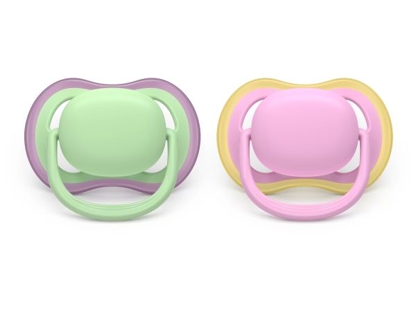Philips AVENT Pacifier SCF087/12 ultra air, Klassisk babysut, Ortodontisk, Silikone, Dreng/Pige