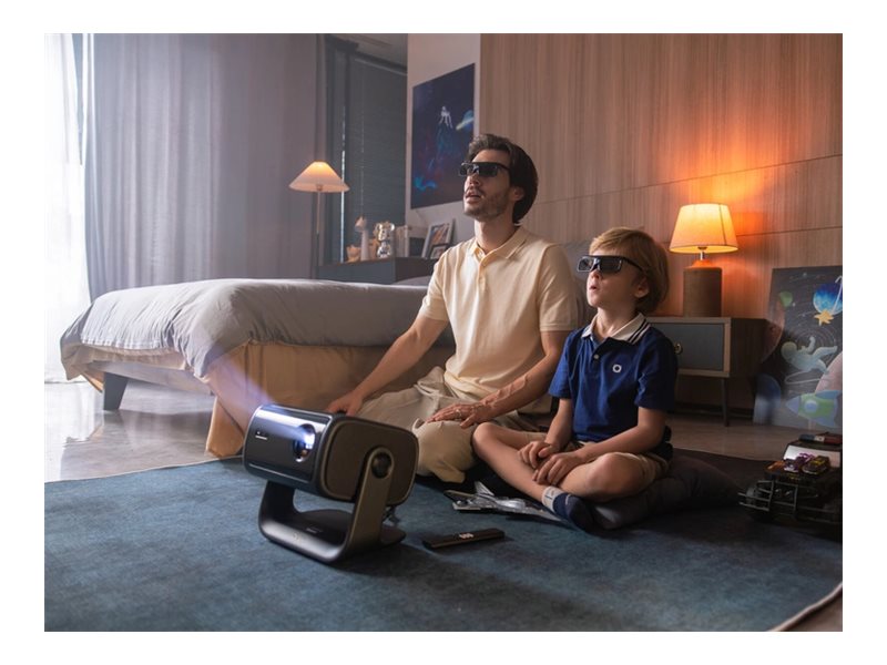 Dangbei MP1 Max – DLP-projektor – RGB-laser – 3D – 3100 lumen – 3840 x 2160 – 4K – Wi-Fi / Bluetooth – mørk grå