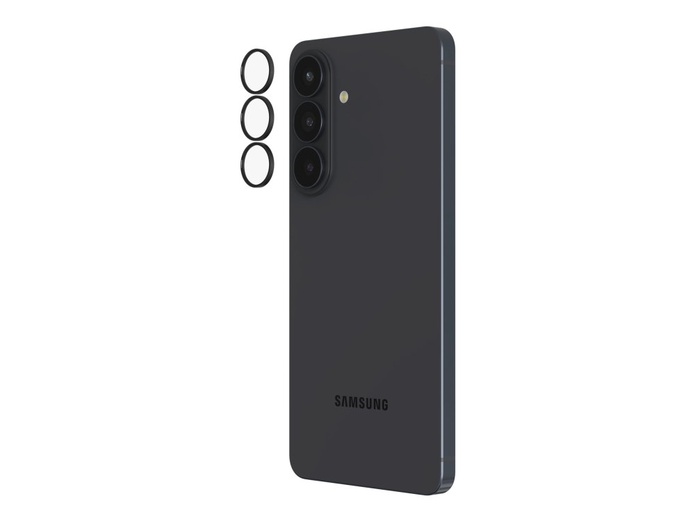 Invisibleshield Camera Lens Protector (Hoops), Samsung, Galaxy S26+, Kratzresistent, Staubresistent, Schlagfest, Schwarz, 3 Stück(E)