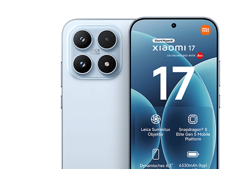 Xiaomi 17, 16 Cm (6.3"), 2656 X 1220 Pixel, 12 Gb, 256 Gb, 50 Mp, Blå