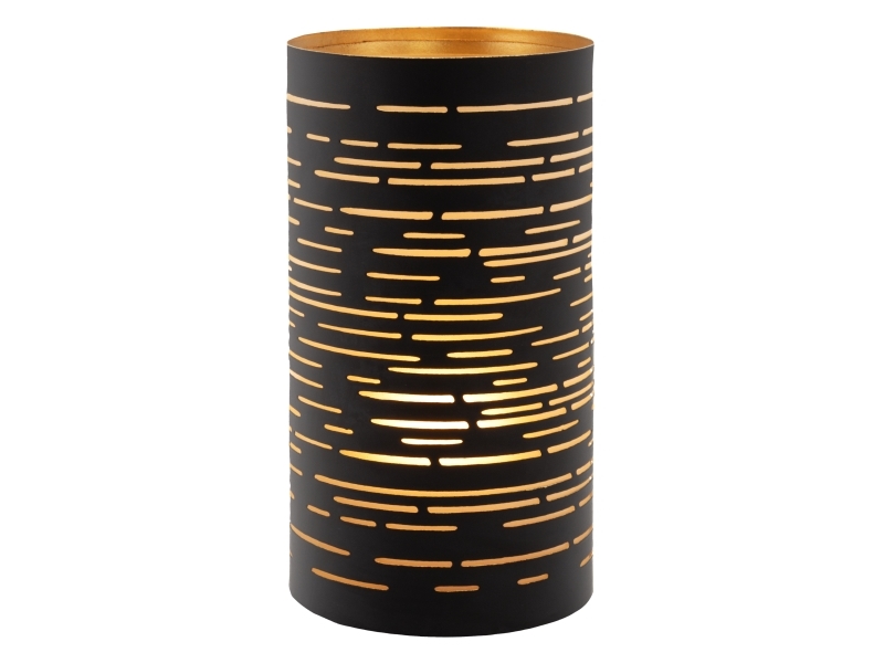 Securit 4 Stk. Corsica Metal Stager, Sort/Guld
