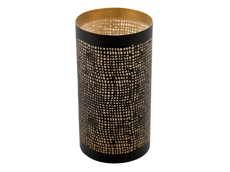 Securit 4 Stk. Ibiza Metal Stager, Sort/Guld