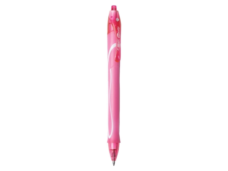 Bic Gel-Ocity Quick Dry Fashion, Ausziehbarer Gelschreiber, Pink, Pink, 0,7 Mm, Rund, Beidhändig