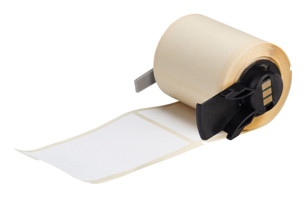 Brady M6-37-424, Hvid, Rektandel, Permanent, Papir, Polyester, Mat, 100 Stk