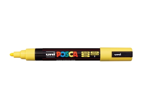 Posca Pc-5M Gelb, Gelb, Mehrfarbig, 1 Farben, Medium, Tinte Auf Wasserbasis, Rundspitze