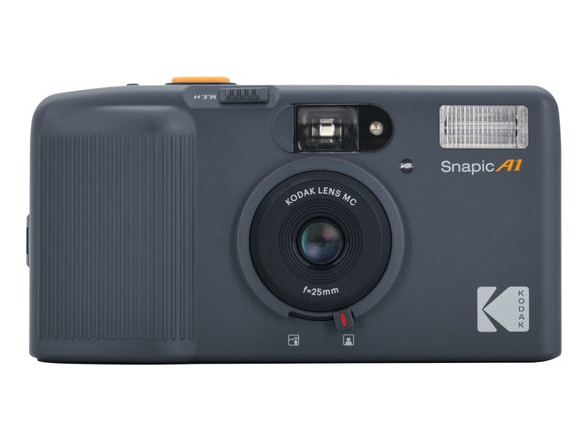 Kodak Snapic A1, Kompakt filmkamera, 35 mm, 1/100 sek./side, Automatisk, Blitz fra, Flash til, Grå, Alkaline