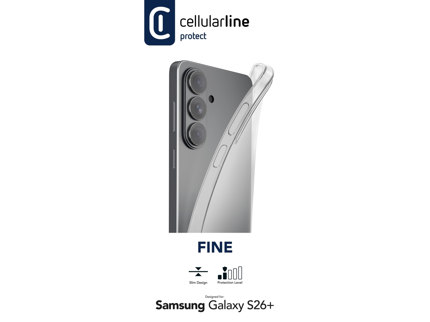 Cellularline Finecgals26plt, Cover, Samsung, Galaxy S26 Edge, 17 Cm (6.7"), Transparent