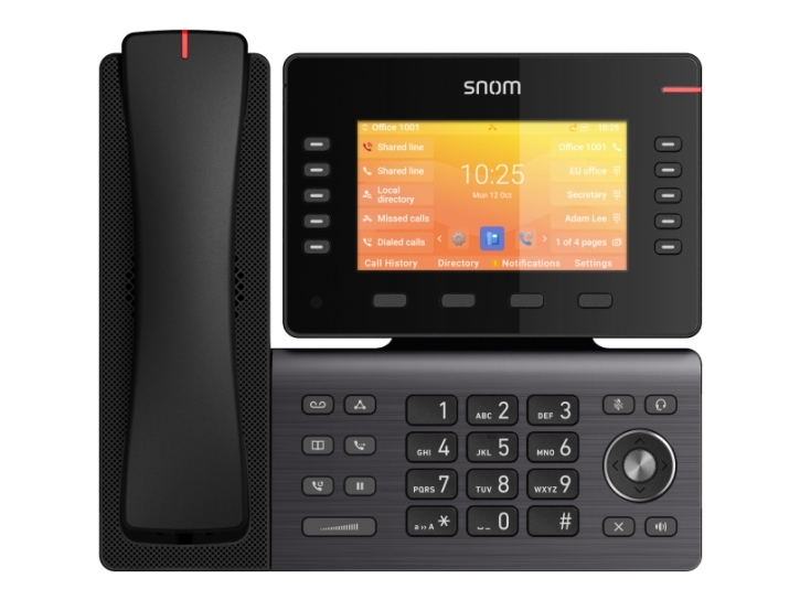 Snom D892M, IP-telefon, Svart, Skrivbord/vägg, Linux, TFT, 12,7 cm (5) | Tele & GPS - Fast & IP telefoner - IP telefoner | GameStuff