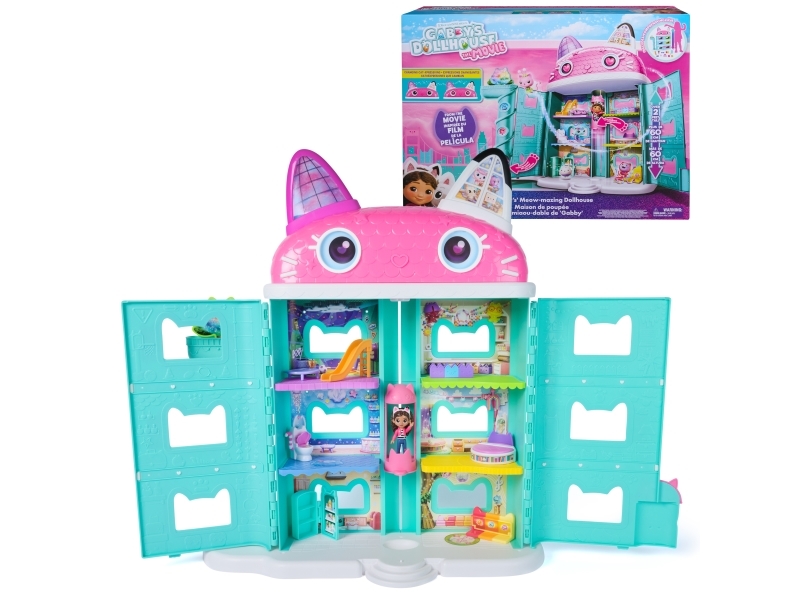 Gabby''s Dollhouse : The Movie, Gabby’S Meow-Mazing Dollhouse, With Toy Figure & Dollhouse Accessories, Kids Toys For Girls & Boys Ages 3 And Up, 3 Y
