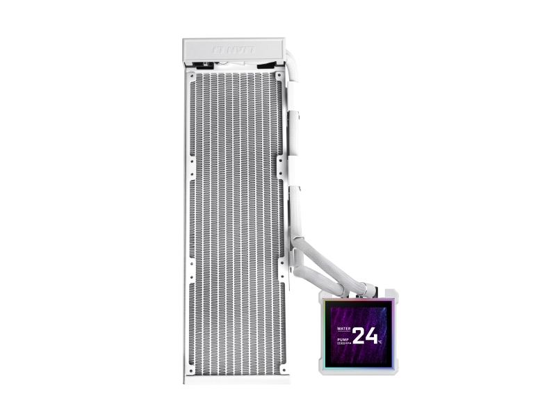 Lian Li Hydroshift Ii Lcd-S 360 Fanless, Flüssigkeitskühlung, 1600 Rpm, 3200 Rpm, Weiß