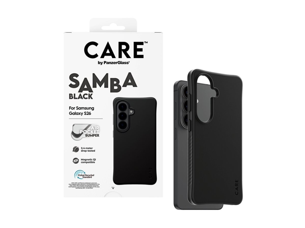 Care By Panzerglass Samba Case Schwarz Mit Qi Samsung Galaxy S26