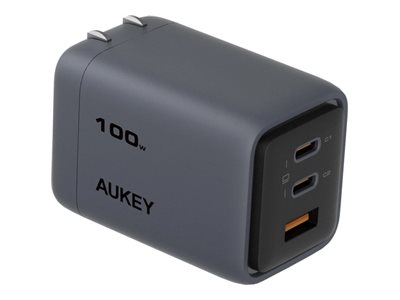 Aukey Pa-C5 Wandladegerät 100W Grau, Automatisch, Wechselstrom, Grau