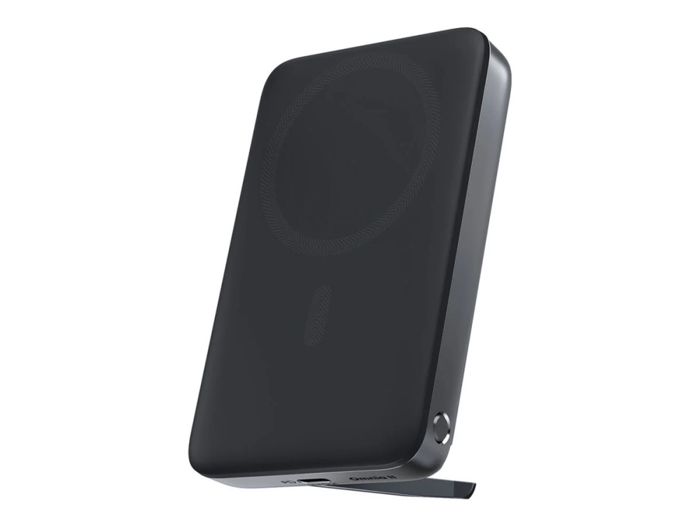 Aukey PB-MS06 - Trådløs power bank - Li-pol - 10000 mAh - 37 Wh - 30 Watt - 3 A - PD - 2 output-stikforbindelser (USB-C, trådløs opladning) - på kabel: USB-C