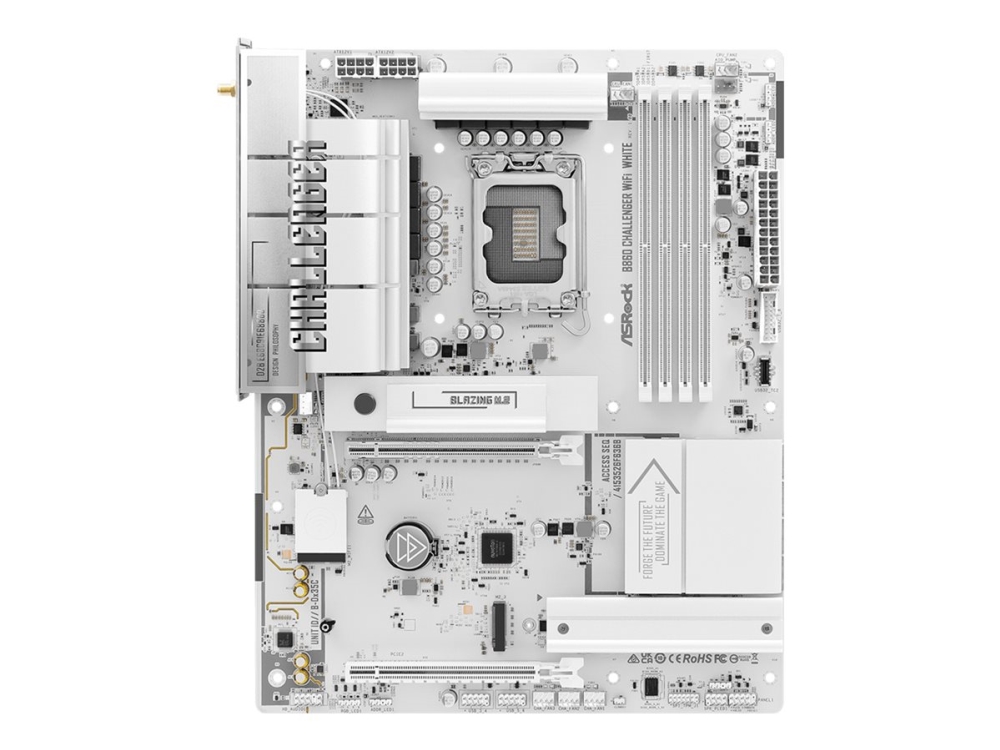 Asrock - Motherboard - Lga1851 Sockel - Usb 3.2 Gen 1 - Onboard-Grafik (Cpu Erforderlich) - Hd Audio (8 Kanäle)