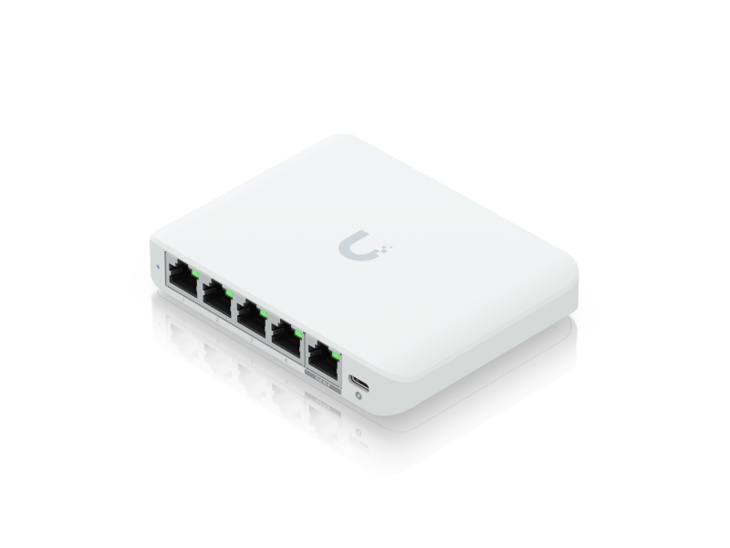 Ubiquiti Unifi Flex Mini 2.5G, Administreret, 2.5G Ethernet (100/1000/2500), Strøm Over Ethernet (Poe), Desktop