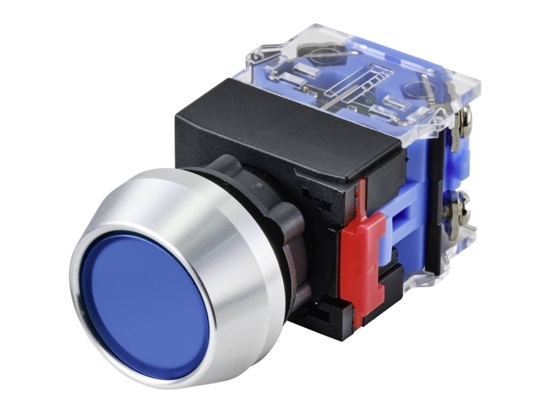 Tru Components Las0-L-11/B Trykknap 250 V 5 A 1 X Aus/(Ein) Tastende Ip40 1 Stk