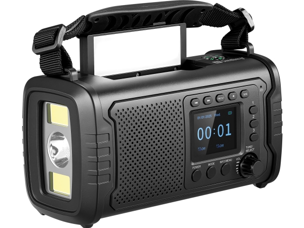 Sandberg Active Series Survivor DAB bærbar radio Sort