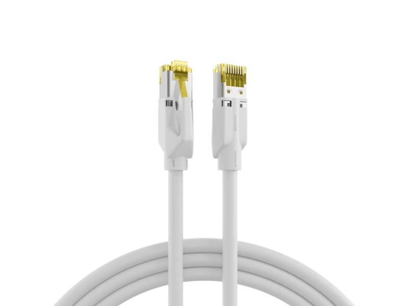 Producent: Efb Elektronik Rj45 Patchkabel S/Ftp, Cat.6A, Tm31, Uc900, 0,25M, Hvid Cat.6A Rj45 Patchkabel Fremstillet I Europa Garanterer Meget Gode E