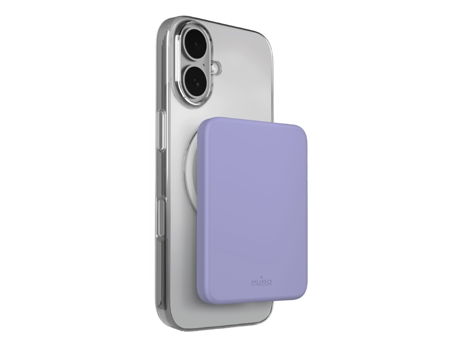 Puro Mini Power Mag, 4200 Mah, Lithium Polymer (Lipo), Trådløs Opladning, Lavendel
