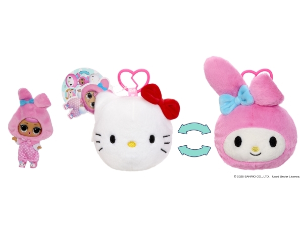 L.O.L. Loves Hello Kitty Reversible Plush Asst Pdq