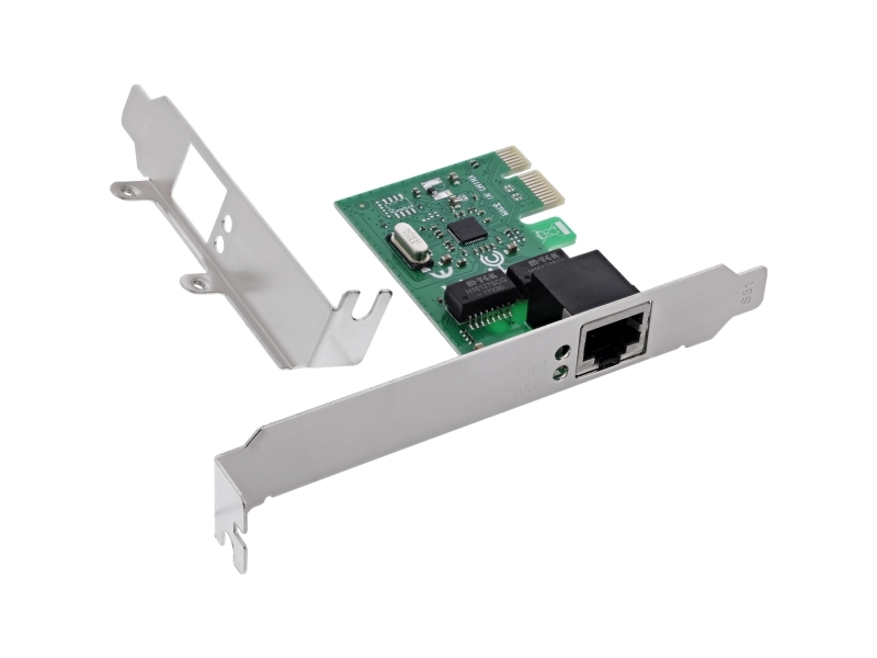 Inline Gigabit-Netværkskort 1X Rj45 1Gb/S Pcie X1 Inkl. Lavprofil (51127F)