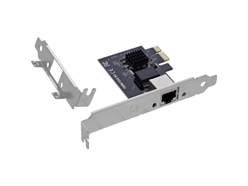 Inline 2,5 Gigabit-Netværkskort - 1X Rj45 2,5 Gb/S - Pcie X1 (51125T)